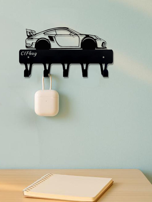 1PCS Industrial Chic Black Metal Wall Hook - Saving Wall Mount Organizer