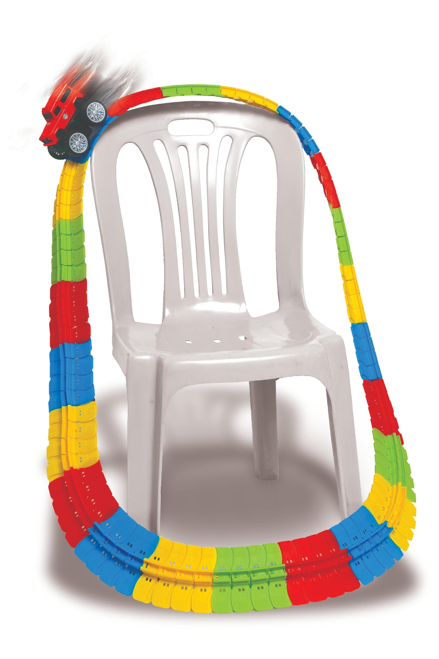 92-piece Anti-gravity Track Racing Adventure Toys Suitable For Car Scene Building, Children And Family Entertainment, Children's Early Education Toys