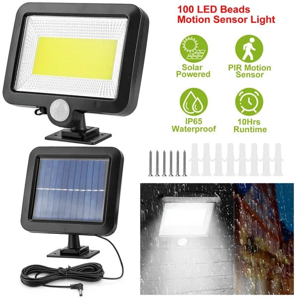 Solar Powered Wall Lights Outdoor LED Beads Motion Sensor Lamp
