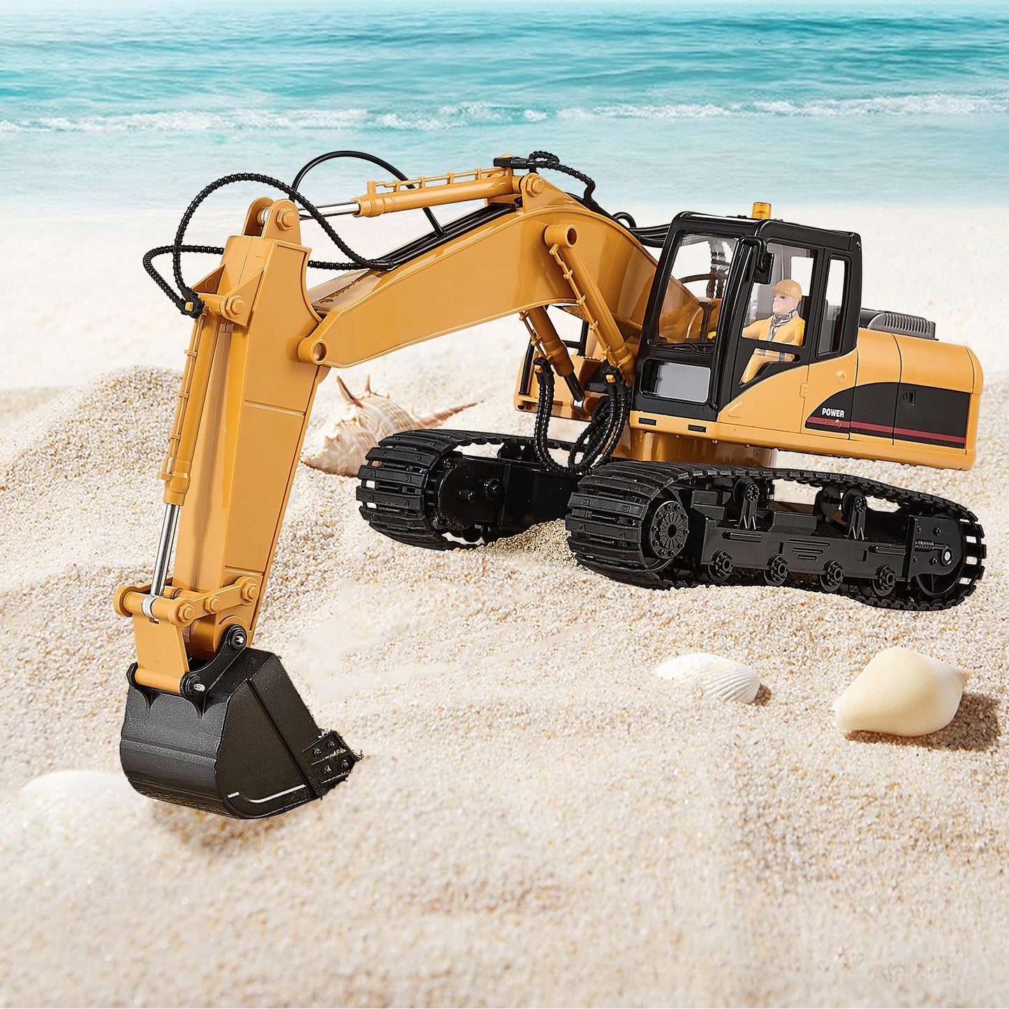 Remote Control Excavator Toy 15 Channel Scale RC Excavator Digger For Kids