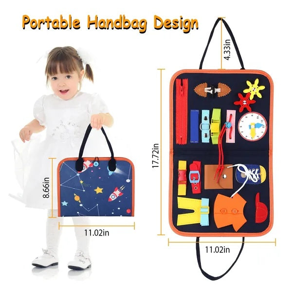 Kids Busy Board Sensory Activity Board Preschool Learning Toys