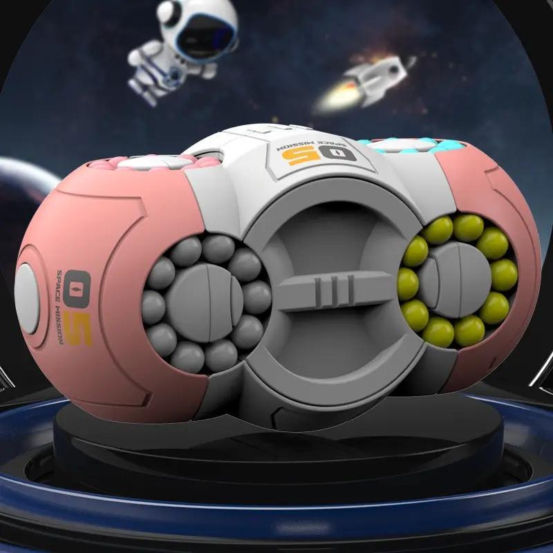 Decompression Toy, Three-dimensional Magic Bean Fingertip Magic Cube Puzzle Toy For Kids Children Student Adult As Birthday Gift Rubik's Cube