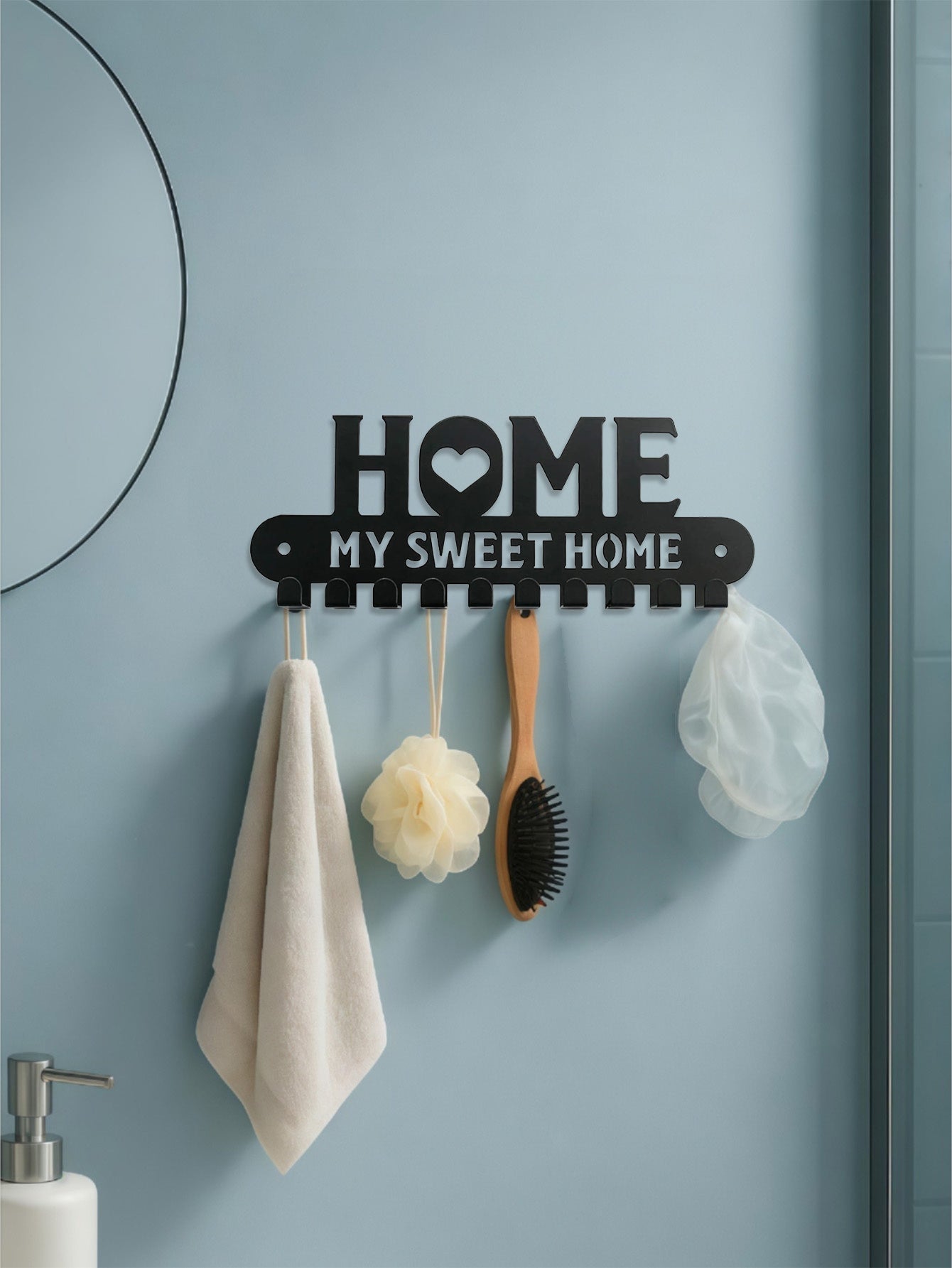 Handcrafted Copper Metal Wall-Mounted Jewelry Organizer With Slots,Display Stand