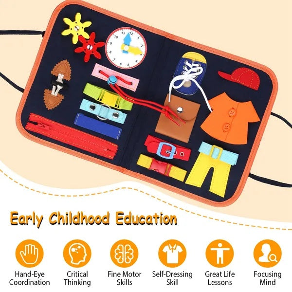 Kids Busy Board Sensory Activity Board Preschool Learning Toys