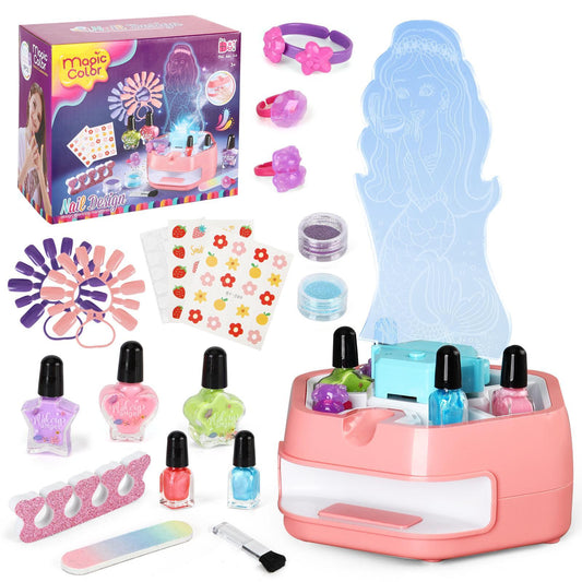 Kids Makeup And Nail Art Spray Set Toys Creative Playtime Fun Kids Fun Nail Art Perfect Holiday Gift