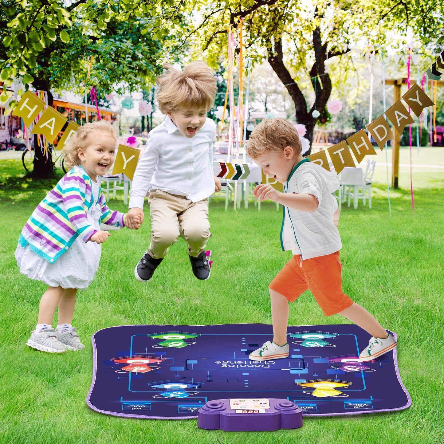 VEVOR Dance Mat For Kids Dance Pad Toy With Wireless Bluetooth Gift For 3 Girls