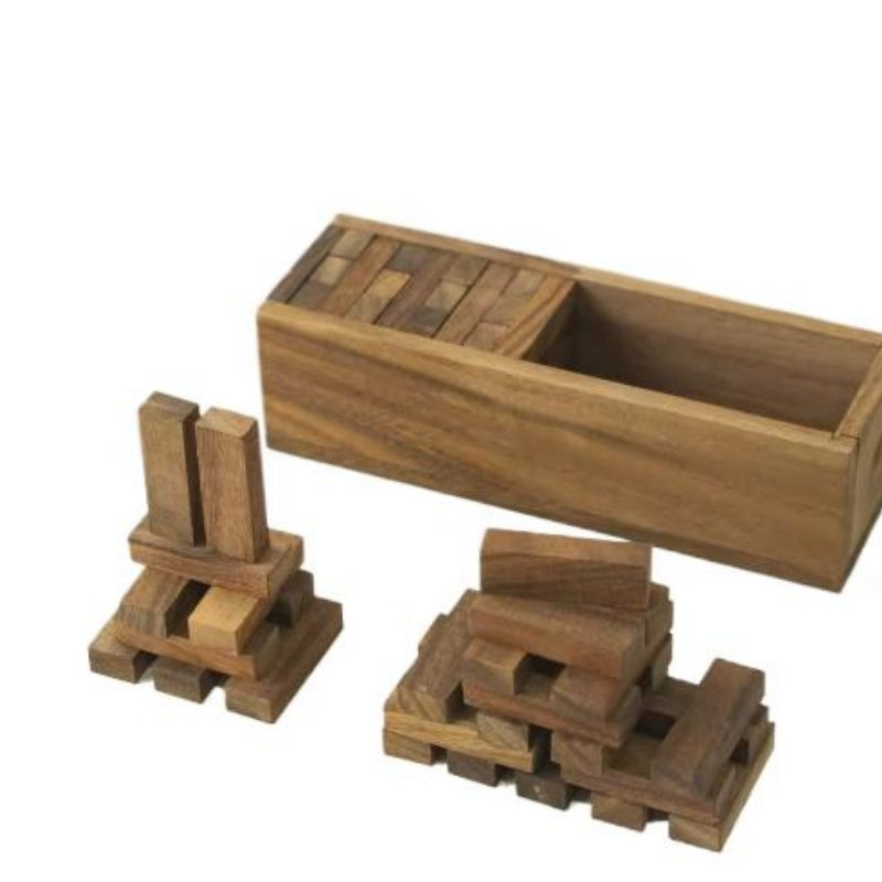 Wooden Building Blocks - Fun Toys For Family Games, Board Games, Parties And Family Reunions