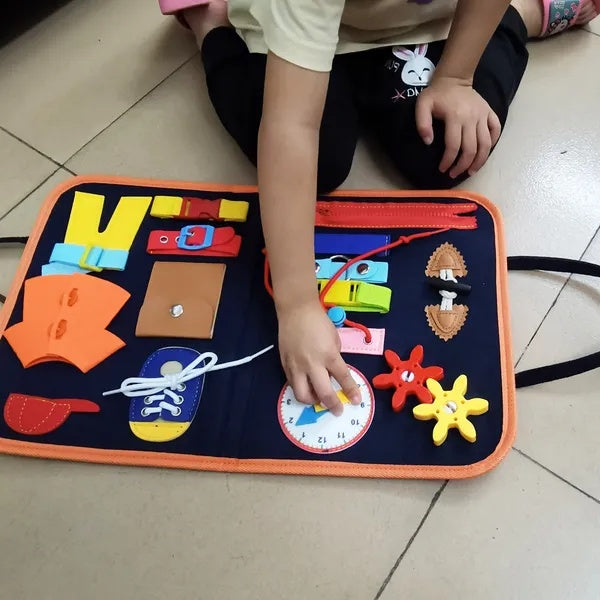 Kids Busy Board Sensory Activity Board Preschool Learning Toys