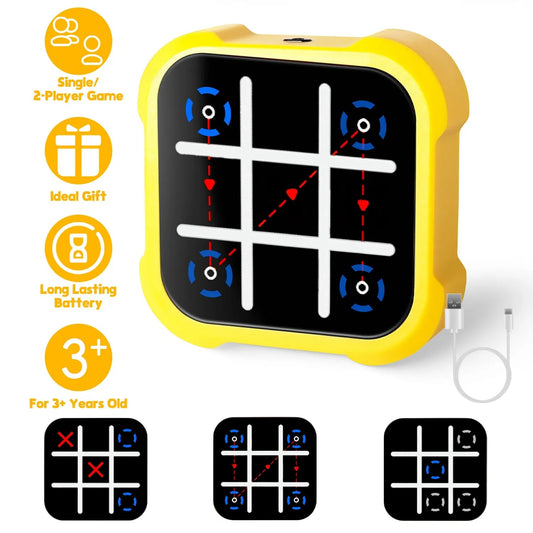 3 In 1 Electric Tic Tac Toe Game Memory Flash Whack Mole Game Portable Travel Game Classic Board Games For Adults And Kids Aged