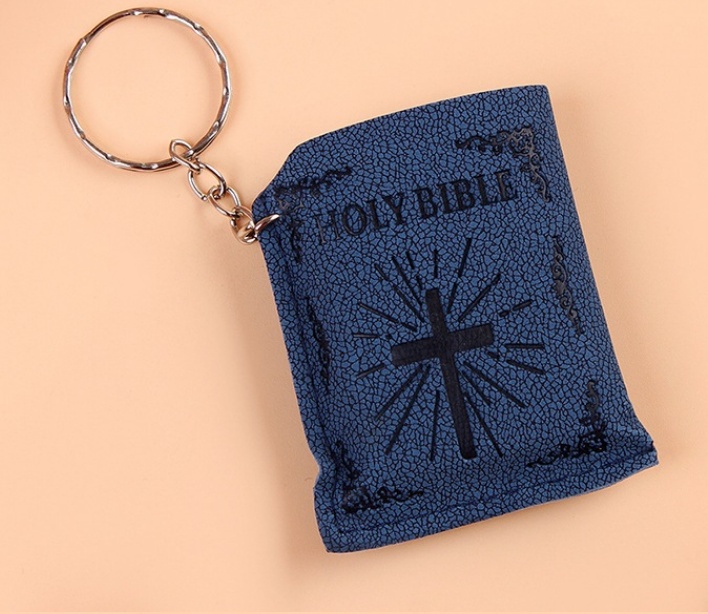 Mini HOLY Bible Keychain Religious Christian Jesus Cross Key Chain Women Prayer God Bless Gift Souvenirs Keyring - Image 6