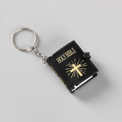 Mini HOLY Bible Keychain Religious Christian Jesus Cross Key Chain Women Prayer God Bless Gift Souvenirs Keyring - Image 5