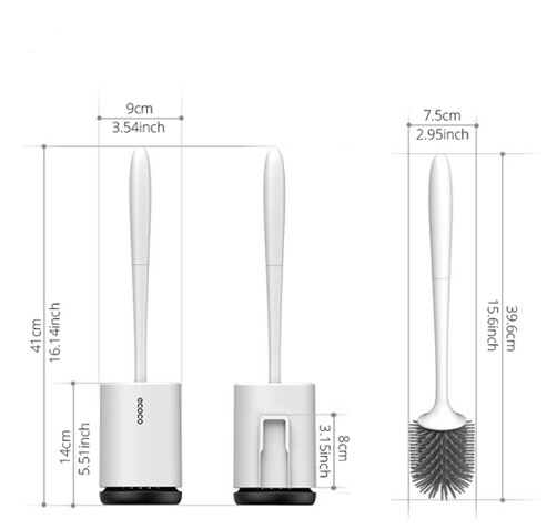 Non-stick Hair Soft Plastic Brush Head Toilet - Image 3