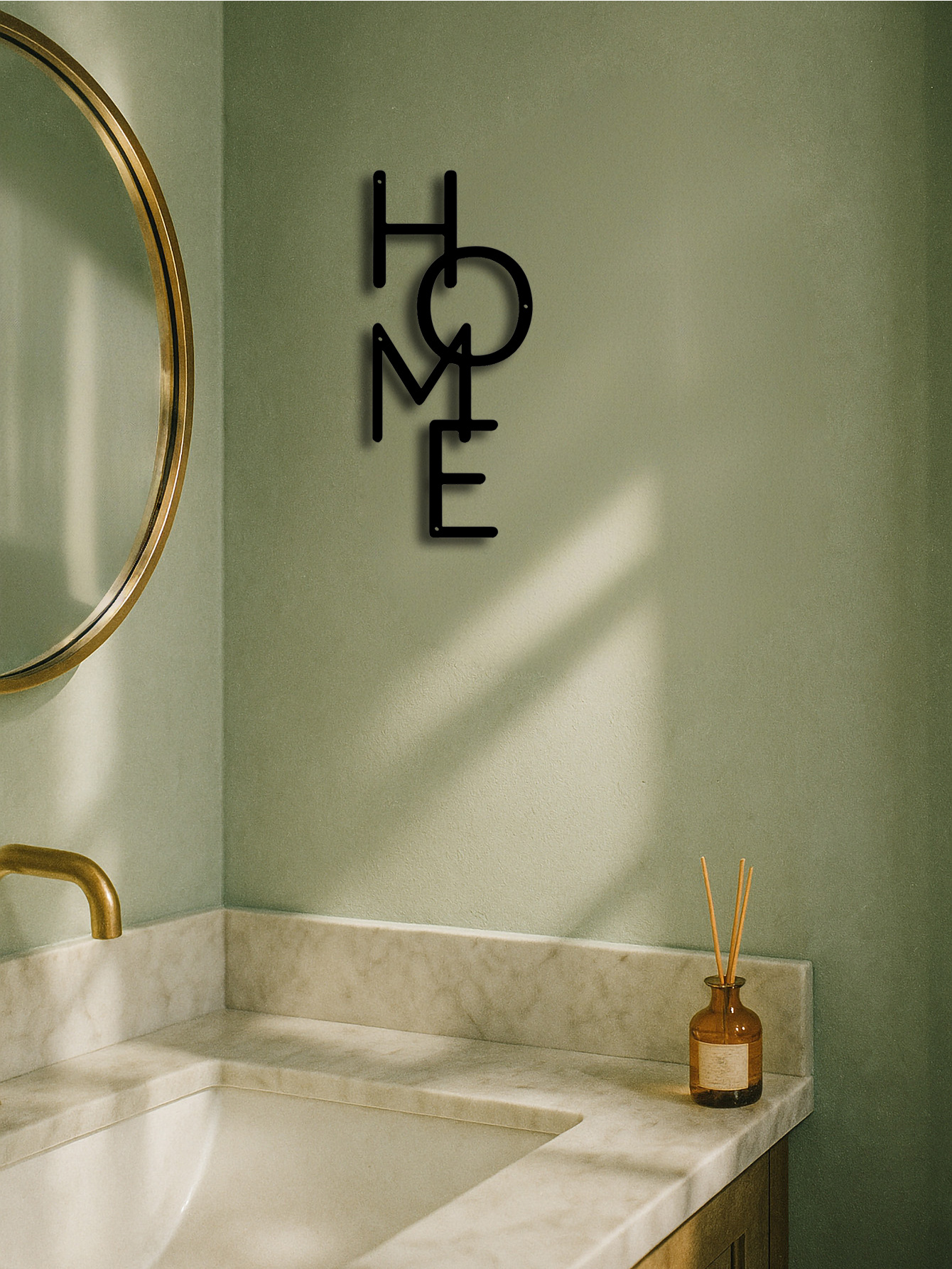 Metal Wall Decor HOME Letter Wall Sign Unique Design For Bedroom Decor&Gifts - Image 3