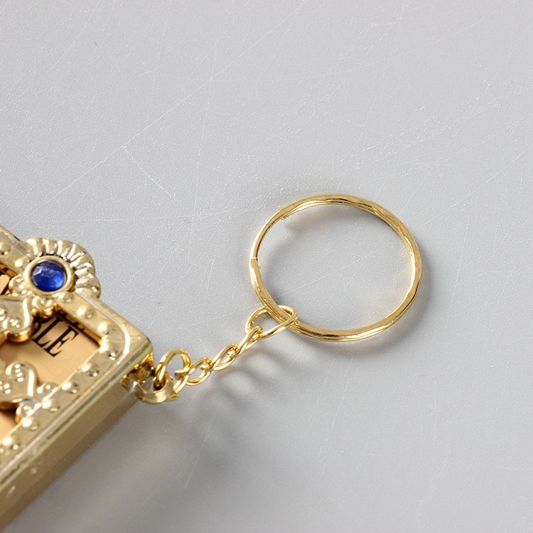 Mini HOLY Bible Keychain Religious Christian Jesus Cross Key Chain Women Prayer God Bless Gift Souvenirs Keyring - Image 3